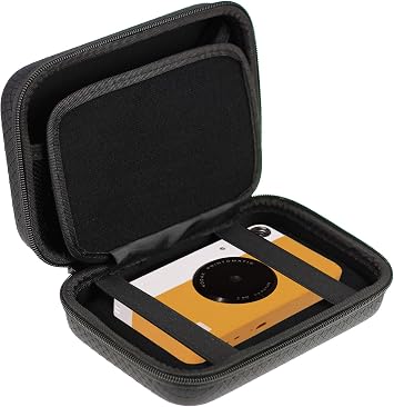 Navitech Black Pocket/Portable/Mobile Printer Carrying Case Compatible with The Kodak Smile Printer Mesh Pocket Compatible with The Cable and Printing Paper