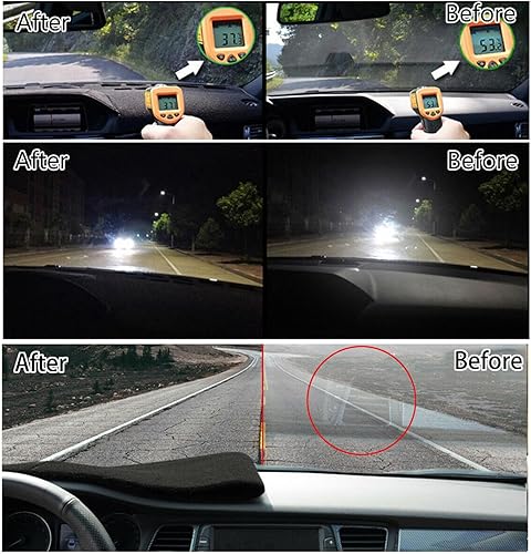 Miniatura 7 de DHAEY Cubierta de salpicadero para Toyota Hilux para SR5 4x4 para REVO para Hi-Rider para AN120 AN130 2016-2021, protector antideslizante