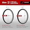 Fincci Bike 20 x 1.75 Tyre - Set Tyre 20 with 1x 20-Inch Schrader Inner Tube, Tire 47-406 for Kids, Teenagers and Adults - Pack for BMX, Tricycle, City, Road, MTB, Folding and Electric Bicycles