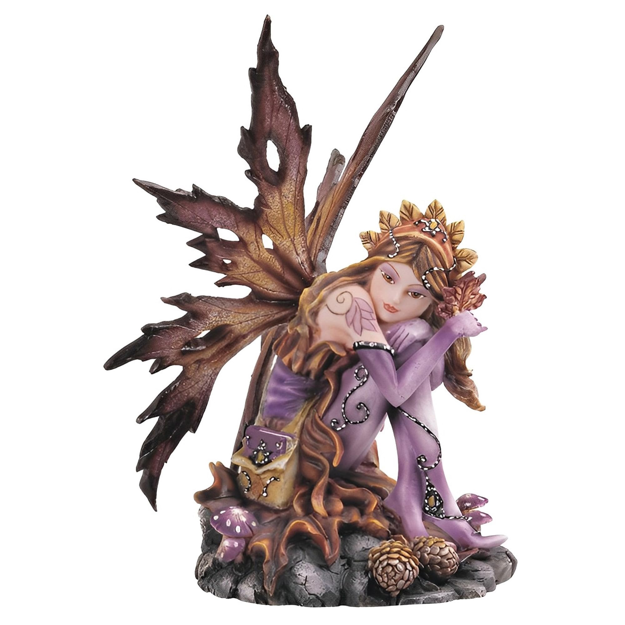 Figurine de fée d'automne ICE ARMOR aux finitions artistiques pour collectionneur
