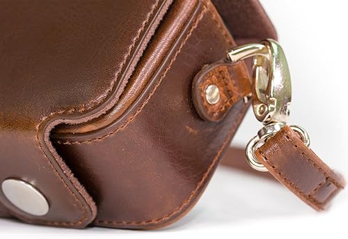 Miniatura 6 de MegaGear MG1144 - Funda de piel para cámara con correa compatible con Sony Cyber-shot DSC-HX95, DSC-HX99, DSC-HX80, DSC-HX90V, DSC-WX500, color