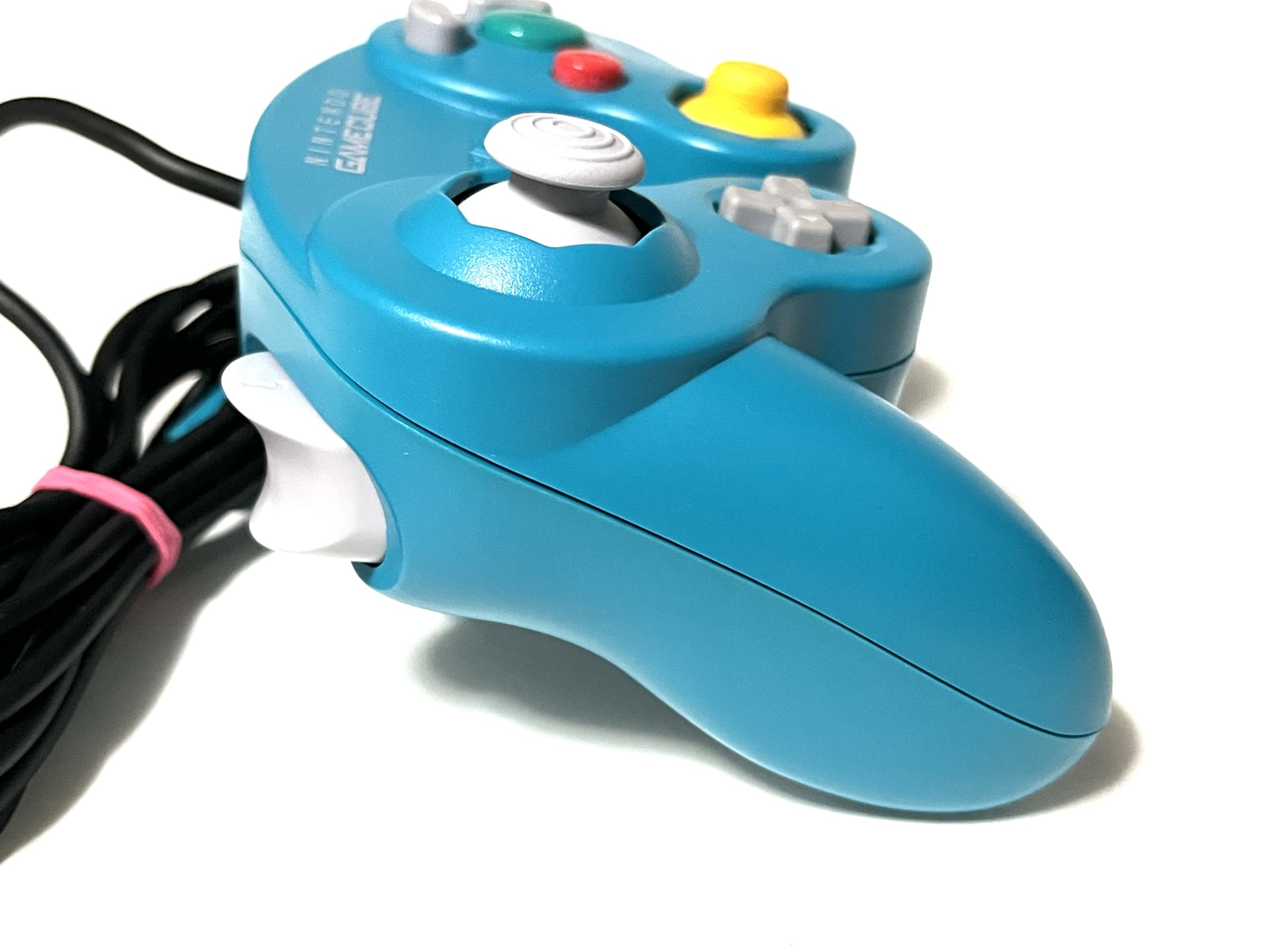 [動作品] [美品] GC DOL-003 ニンテンドー ゲームキューブ コントローラ エメラルドブルー ホワイト スペシャル カスタム リフレッシュ Nintendo 任天堂 白 ブルー 修復済み 修理品 Nintendo GameCube Controller Emerald Blue. DOL-003. boxed!! GC
