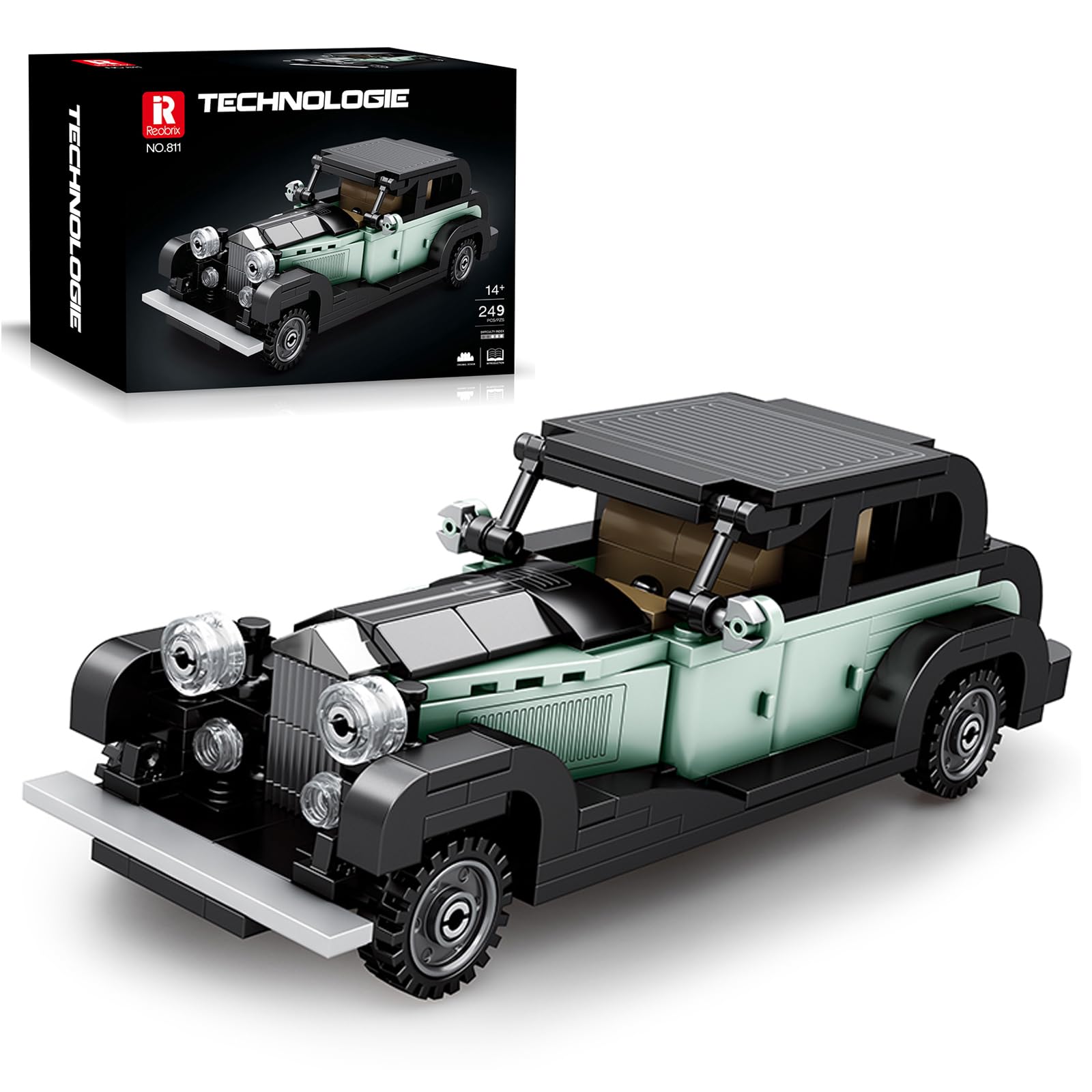 Reobrix 811 Bentley 8 Litre Toy Car Building Blocks, 1:24