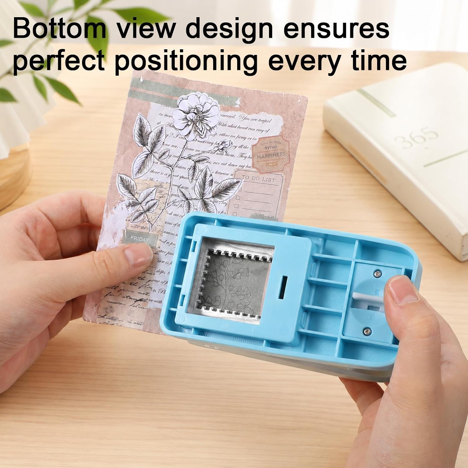 1.5x1.25 inch Stamp Puncher Lever Type Paper Punching Machine, Rectangular Postage Stamp Puncher for Scrapbooking, DIY Cards, Paper Crafting, and Postage Stamps Designs