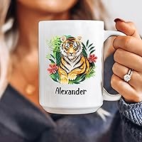 Vista 59 de Taza de café personalizada con diseño de mariposa de arte de origami, regalo para cumpleaños de amigo, compañero de trabajo, taza de cerámica blanca