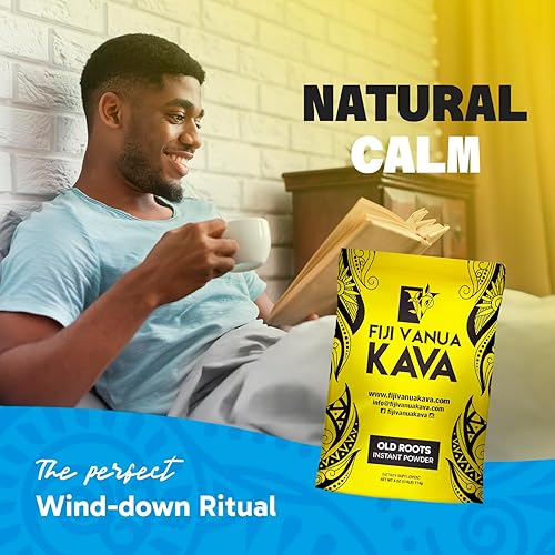 Miniatura 5 de Fiji Vanua Kava Instant Old Roots - Polvo de kava en polvo, jugo verde deshidratado, fácil de preparar soluble en líquido, Noble instantáneo Fijian,