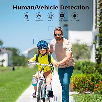 Hiseeu 4K PoE NVR Network Video Recorder,All-in-One 12 Monitor for Home Security Camera System,Support 4K/5MP/4MP/3MP/1080P PoE Camera,Motion Detect,24/7 Recording,Smart Playback,No HDD