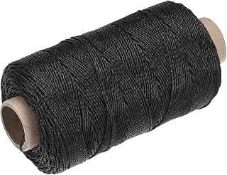 MECCANIXITY Twisted Mason Line Nylon Twine String Cord Black 100M/109 Yard 1MM Dia for Netting, Landscaping, Home Improvement, DIY Projects, Crafting, Masonry, Gardening