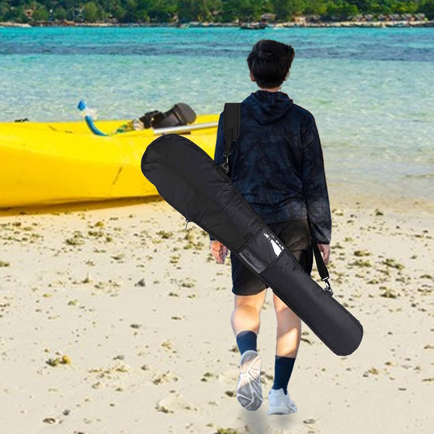 パドルボードバックパック - カヤックパドルバッグ、パドルボードキャリーバッグ | ボートパドル収納バッグポーチ、空気注入式パドルボ