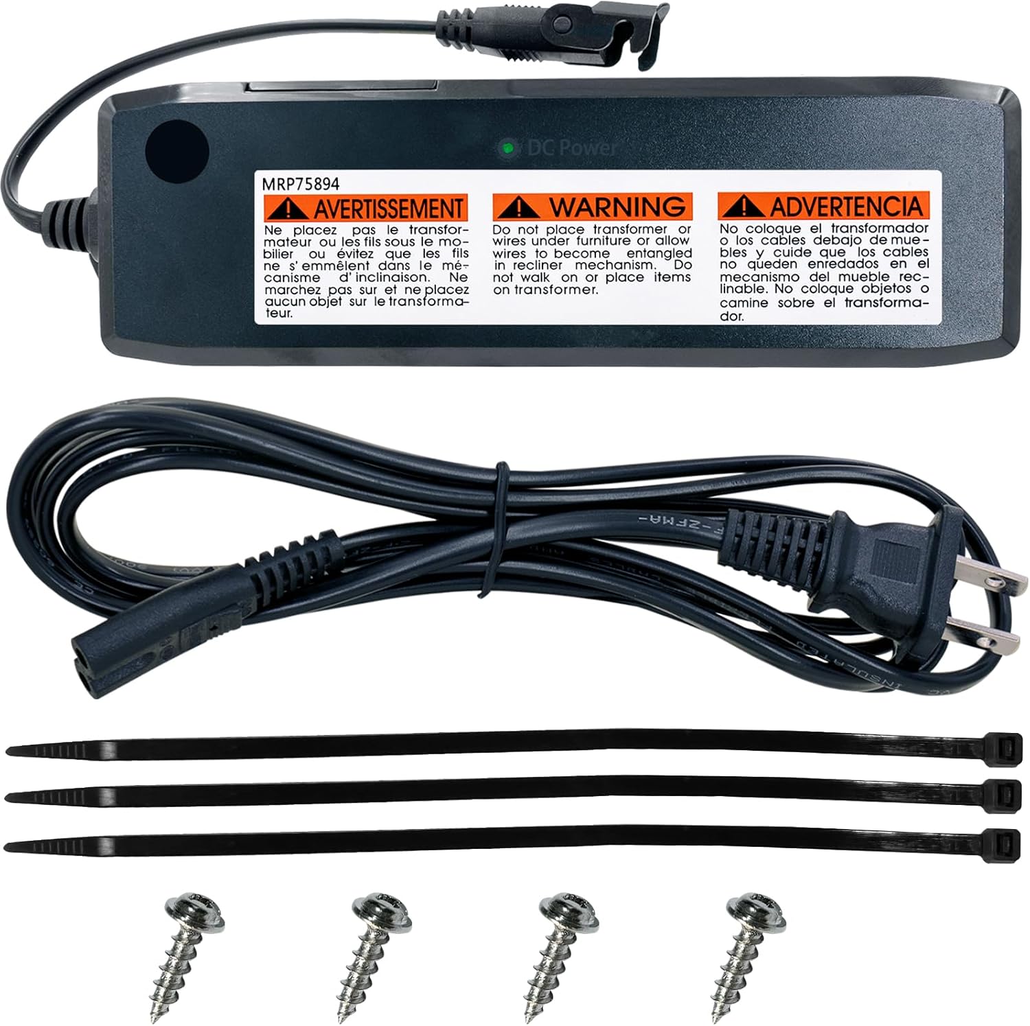 Replacement for Easy Going Adjustable Bed EG LF Adjustable Base AC/DC Power Adapter GS05802900180B ZB-H290020-B