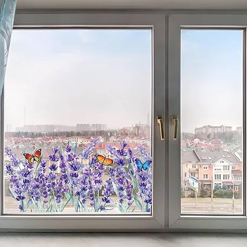 Miniatura 16 de GORGECRAFT Pegatinas grandes de hojas verdes para ventana, hojas tropicales, hojas de plantas, autoadhesivas, palmera, monstera, helecho, hoja