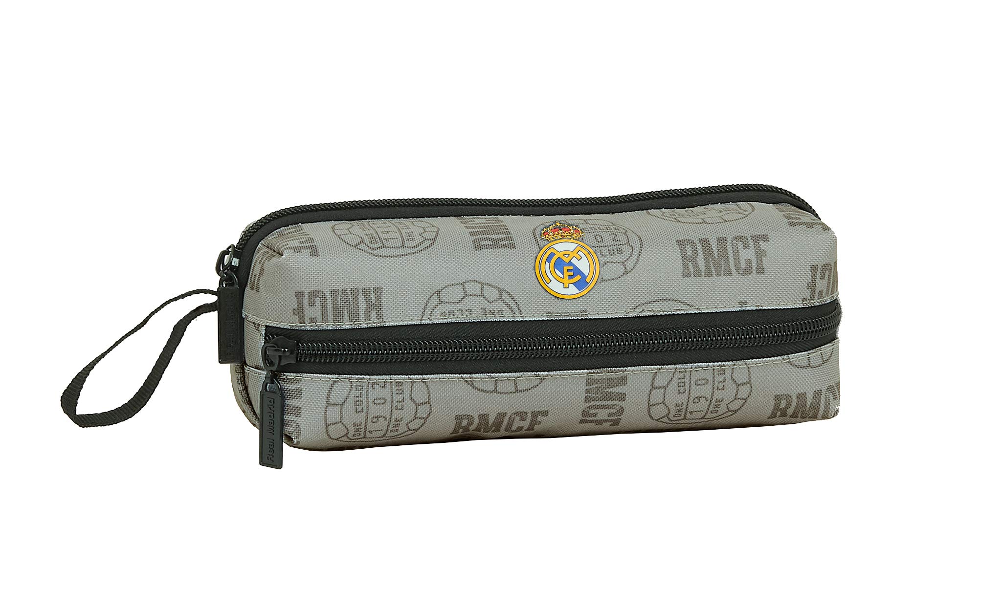 PORTATODO 3 CREMALLERAS REAL MADRID GREY