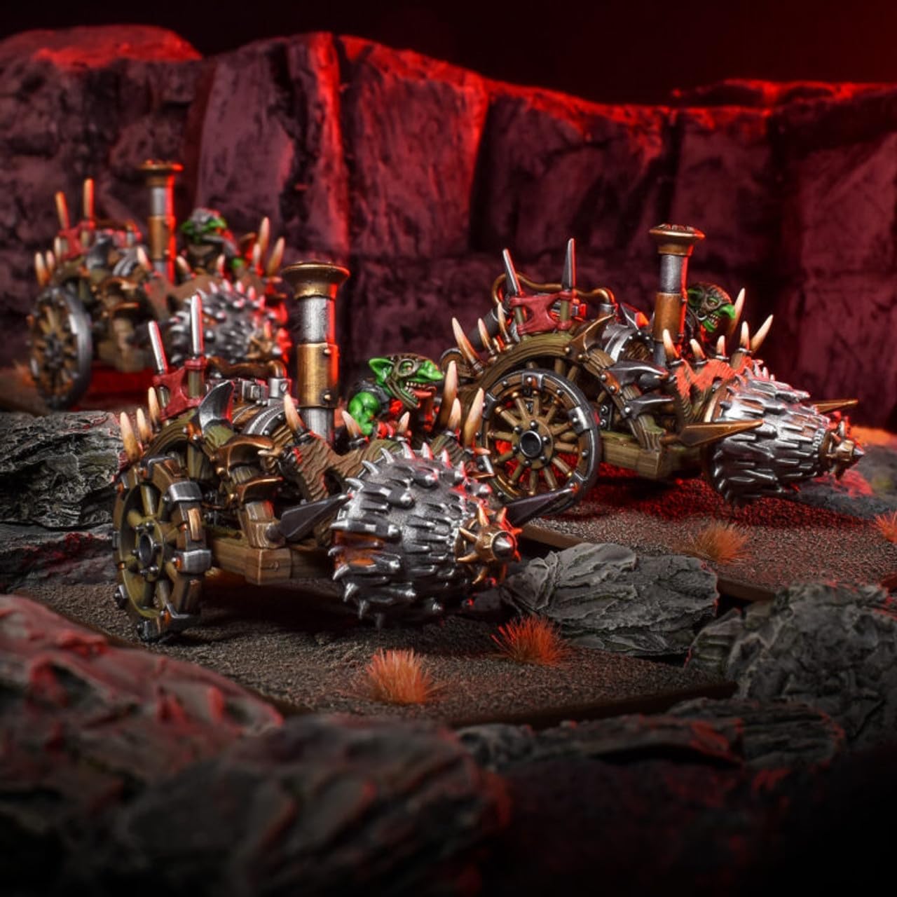 Mantic Games Kings of War 3E: Goblin Chariots / Mincer Mob