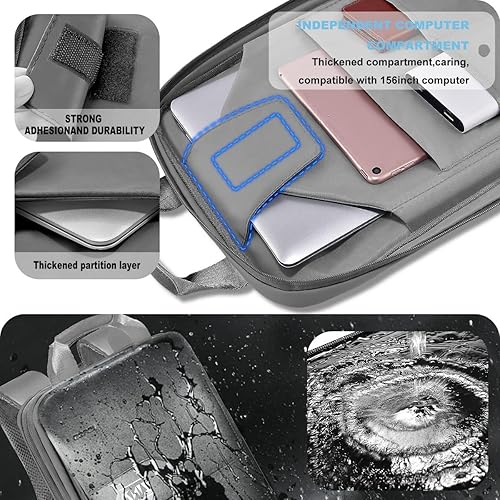 Miniatura 3 de ZINZ Mochila para portátil delgada y expandible de 15.6 16 17 pulgadas, mochila de negocios de viaje a prueba de lluvia para la mayoría de los