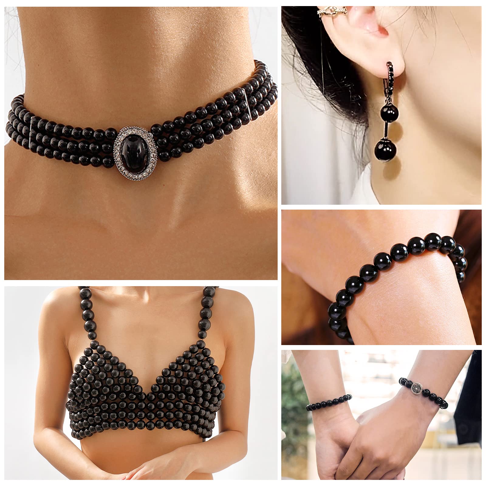 Collier Fantaisie Artisanal En Perles De Verre Rouge – Fabrication Main, Style Pampilles – Bijou Unique Femme