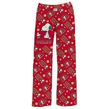 BRIEF INSANITY Snoopy Pajama Pants for Men and Women - Allover Cartoon Character Print Comfy Ultra-Soft Peanuts Pajamas