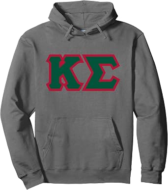 Kappa Sigma Officially Licensed Green and Scarlet Lettered Pullover Hoodie