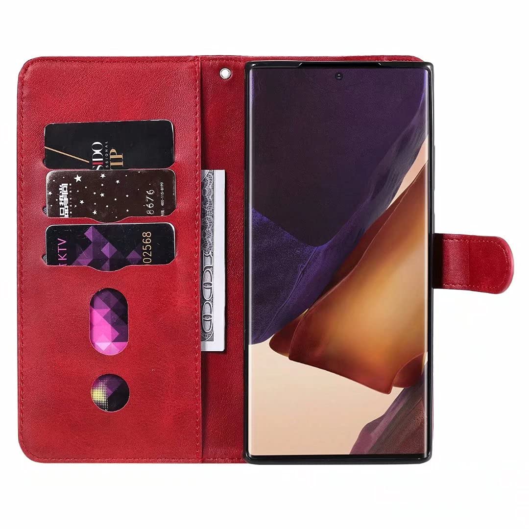 Google Pixel 8 Pro Hülle – Flip Case Mit 3D Glitzer, Leder-Optik, Kartenfach & Standfunktion (Roségold)