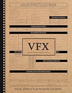VFX Visual Effects Film Projects Log Book: Track the Magic. Ideal for Compositors, Production Teams, and Filmmakers