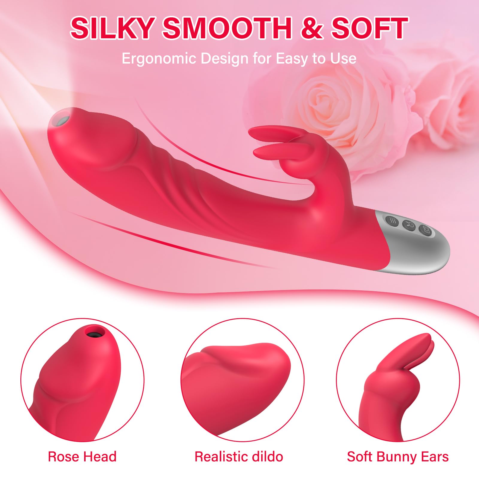Sex Camera Sex Toy Vibration for Women WiFi Vibrator, Wireless Visual Adult Toys with Wireless HD Camera, Stimulation Clitoral Nipplea, Dildo Vibrator with 6 Vibrations for Pleasure & Body Explore