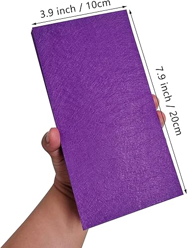 Miniatura 3 de Jtnohx Hojas de fieltro autoadhesivas, fieltro con respaldo adhesivo, 33 piezas de adhesivo de fieltro de 4 x 8 pulgadas, fieltro rígido de colores