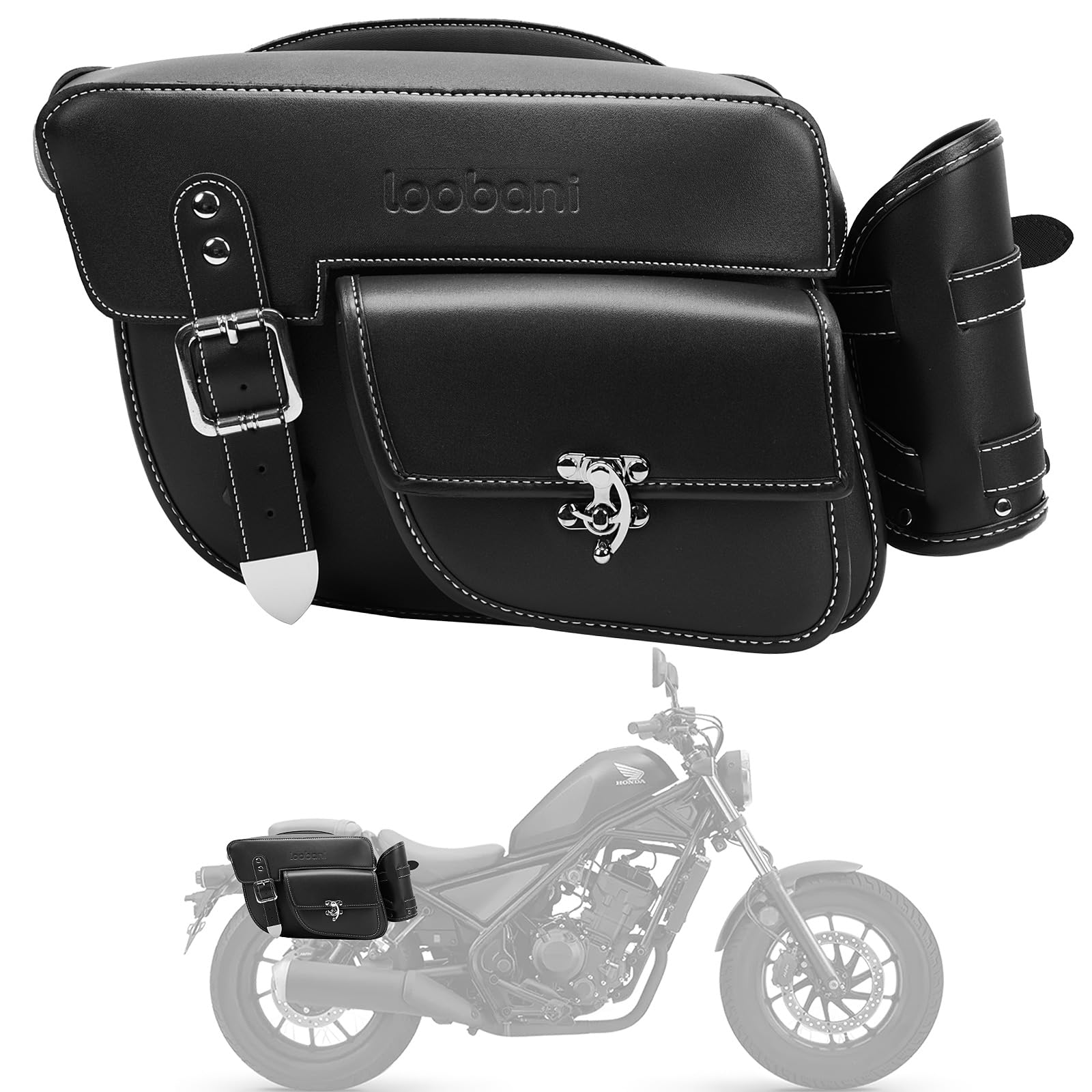 Amazon | LOOBANI バイク サイドバッグ 防水 サイドバック