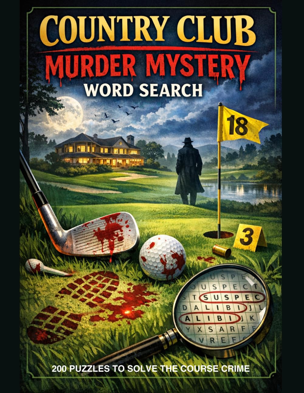 The Country Club Murder Mystery Word Search: A Golf-Themed Word Search Adventure of Clues, Secrets & Suspense