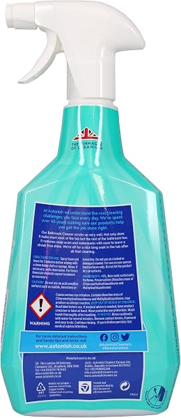 Astonish White Jasmine & Basil Bathroom Cleaner Spray, 750ml, Cruelty-free, Vegan - 2
