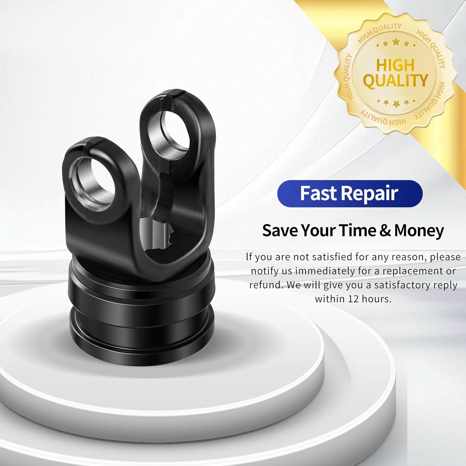 New PTO Tractor Yoke Series 4 Metric 1-3/8" 6 Spline Quick Disconnect Yoke with Push Collar to Lock Onto an Implement or Tractor Shaft.