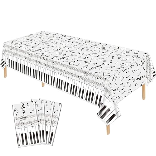 Lot de 4 nappes de Notes de Musique 86,6 x