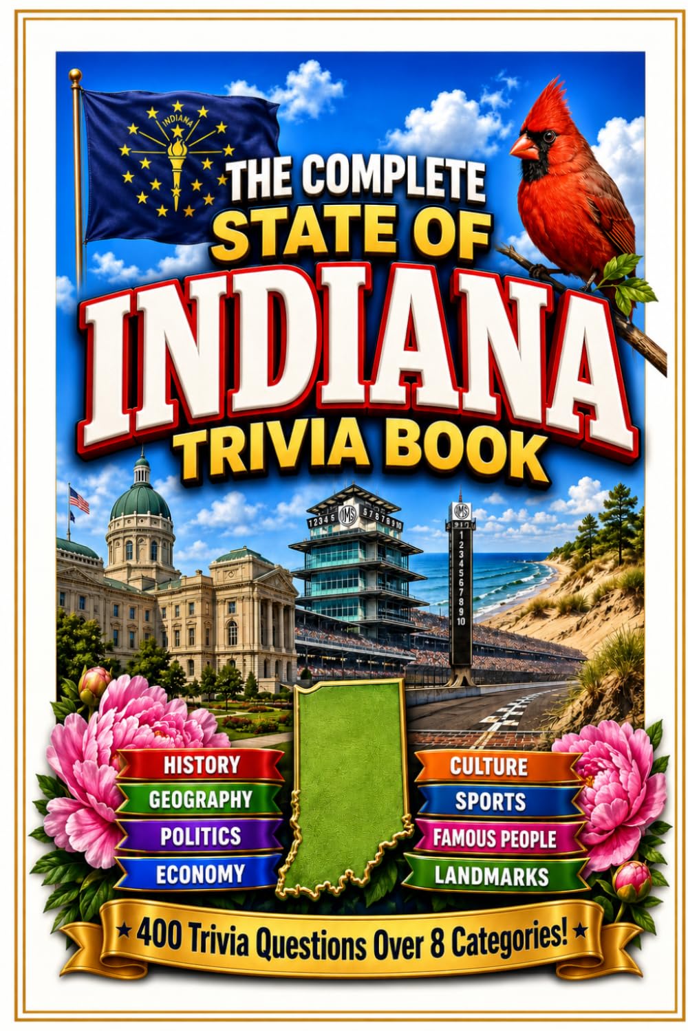 The Complete State of Indiana Trivia Book: 400 Indiana Trivia Questions Over 8 Categories