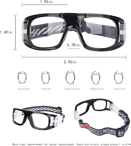 Miniatura 2 de SooGree Gafas deportivas para hombre, gafas protectoras antivaho para baloncesto