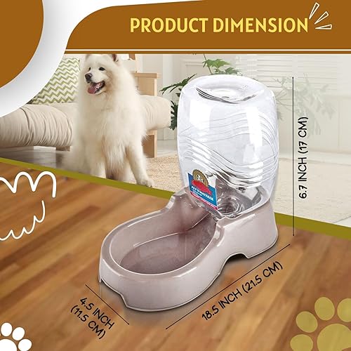 Miniatura 8 de Dispensador automático de agua Flexzion por gravedad para mascotas para gato y perro - Dispensador de agua recargable automático antideslizante y