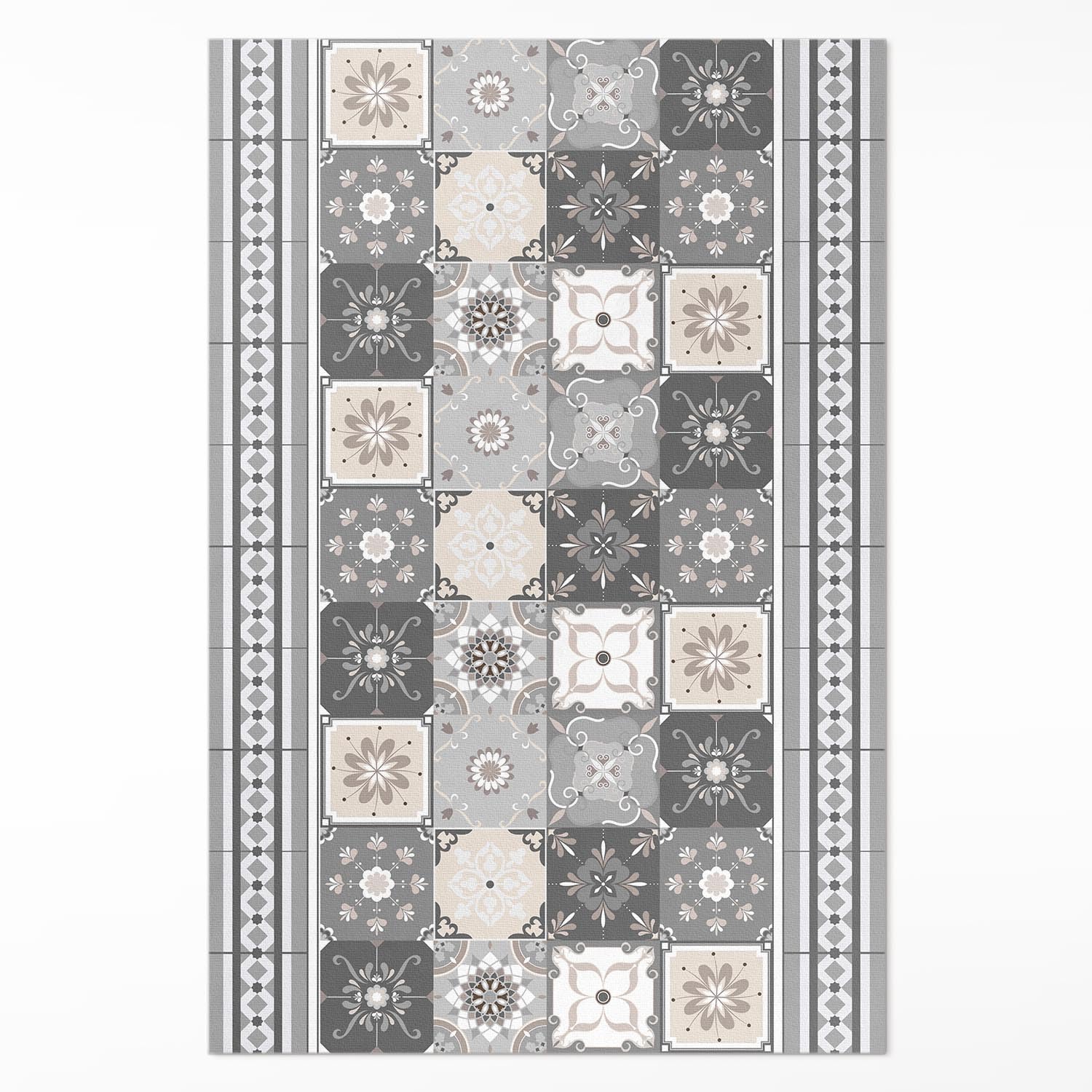 Tapis en vinyle Floorart design au motif géométrique pour salon