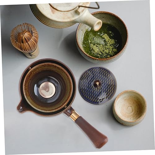 Miniatura 9 de Happyyami Tetera japonesa Kyusu tetera china con mango lateral cerámica tetera de té para té suelto oficina casa restaurante té bebedor estilo 1