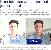 Elgato Facecam Neo Full HD webkamera adatvédelmi takaróval, 1080p60, HDR, USB-C, fehér 5