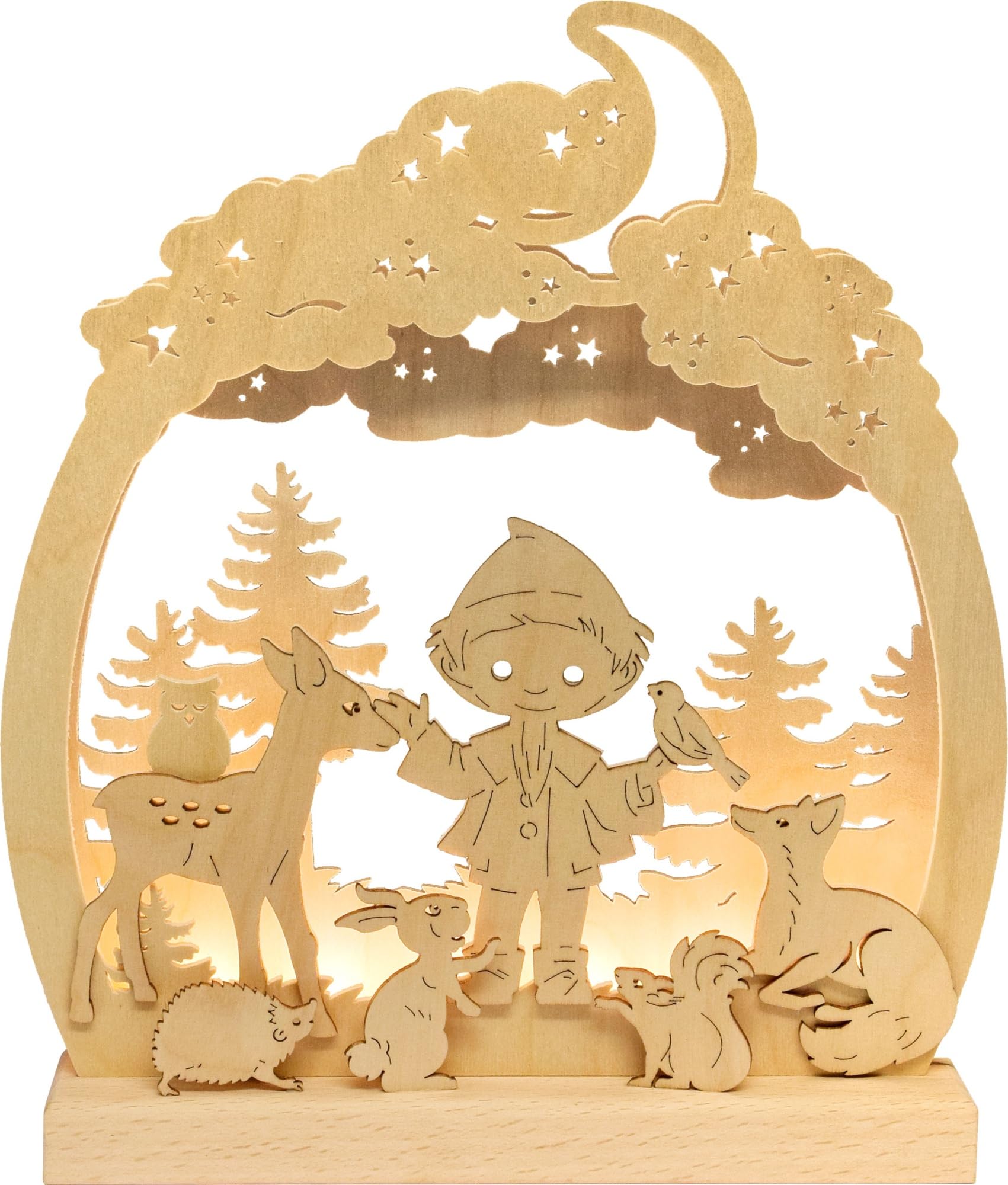 RATAGS Romantic Lamp - Sandman in The Forest - 24x28 cm / 9.4x11 inch