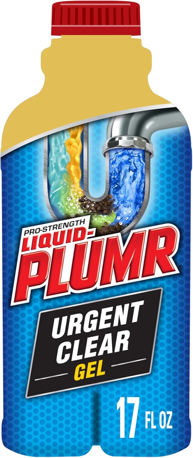 Liquid-Plumr Industrial Strength Urgent Clear, Liquid Drain Cleaner, 17 Ounces product image