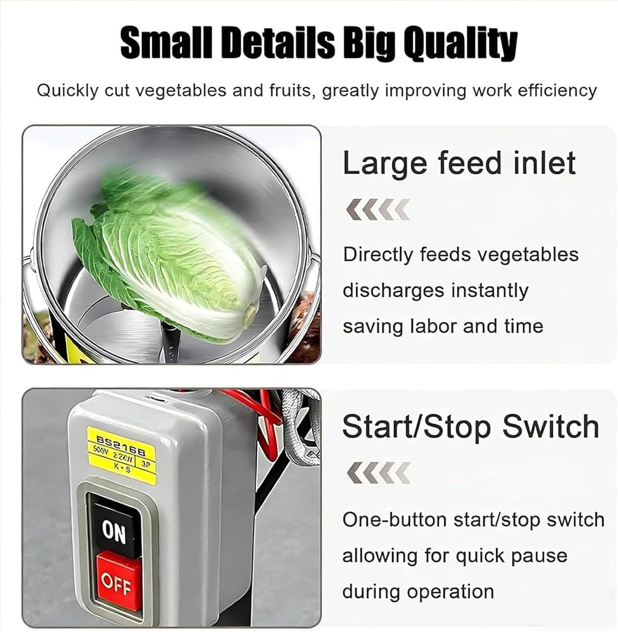 Poultry Feed Processor,Commercial Electric Vegetable Chopper,3500rpm Stainless Steel Shredder Grater For Farms(1000W,110V)