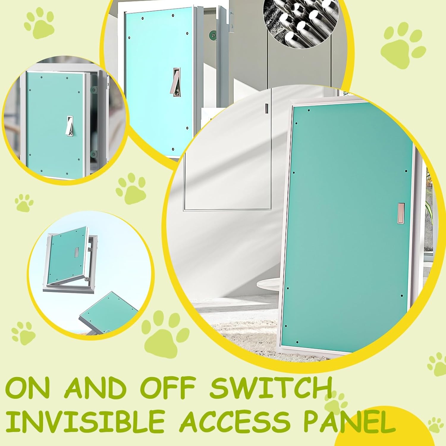 Access Panel for Drywall Paintable Plasterboard Access Door Wall Inspection Hatch Recessed Plumbing Electrical Hatch for Meter Boxes/Service(12x24in/30x60cm)