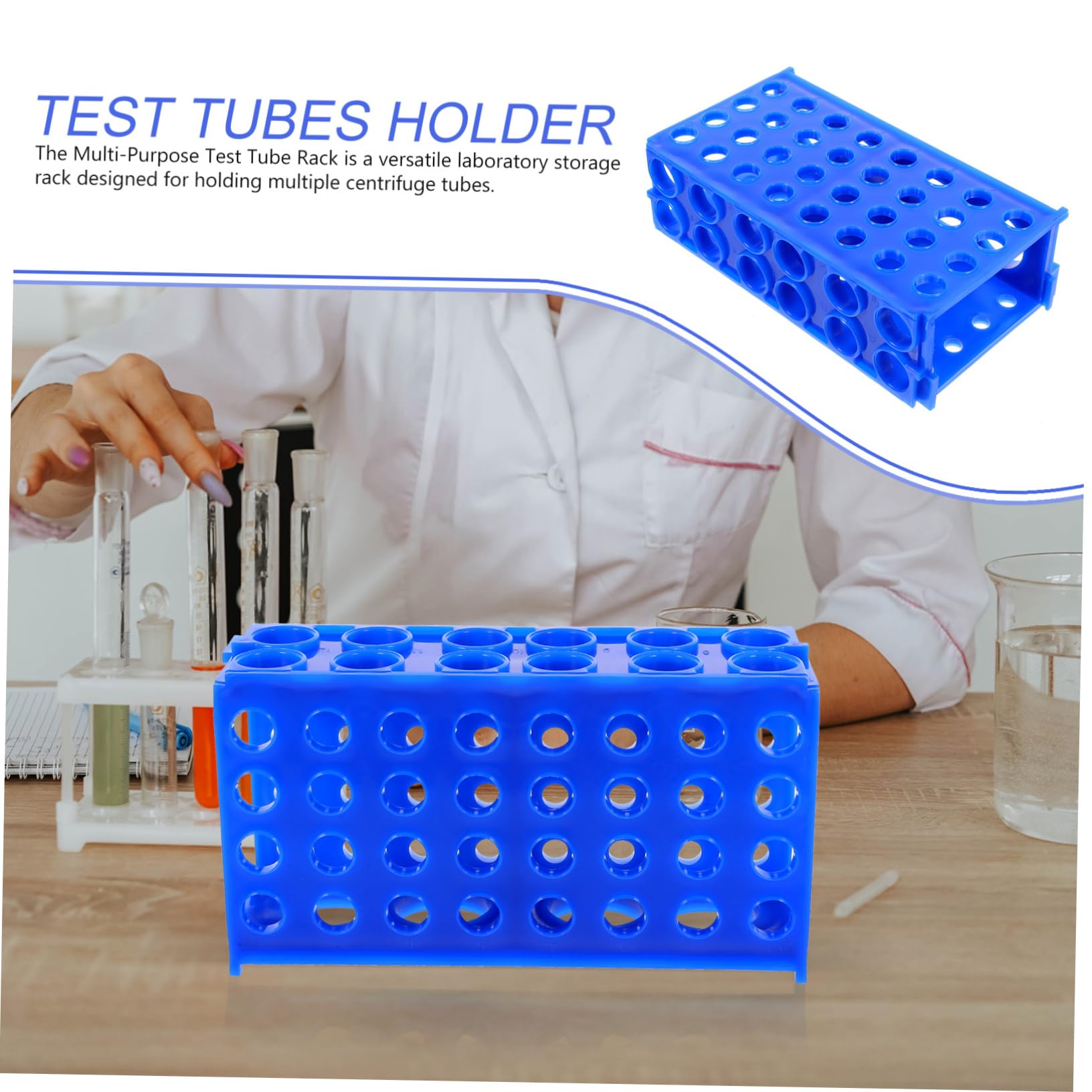 5stücke Test Tube Rack Für Labor Abnehmbarer Reagenzglasständer Zur Organisation Von Teströhren Vielseitig Einsetzbar Chemie Und Biologie Einfache Reinigung Und Stabile