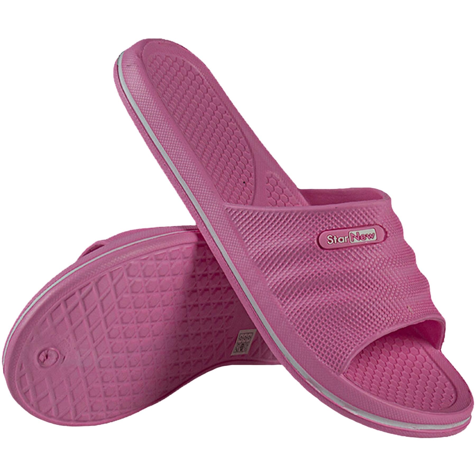 A2Z - Ciabatte da donna in tinta unita, estive, per spiaggia, piscina, leggere, sintetiche, antiscivolo, con punta aperta, piatte