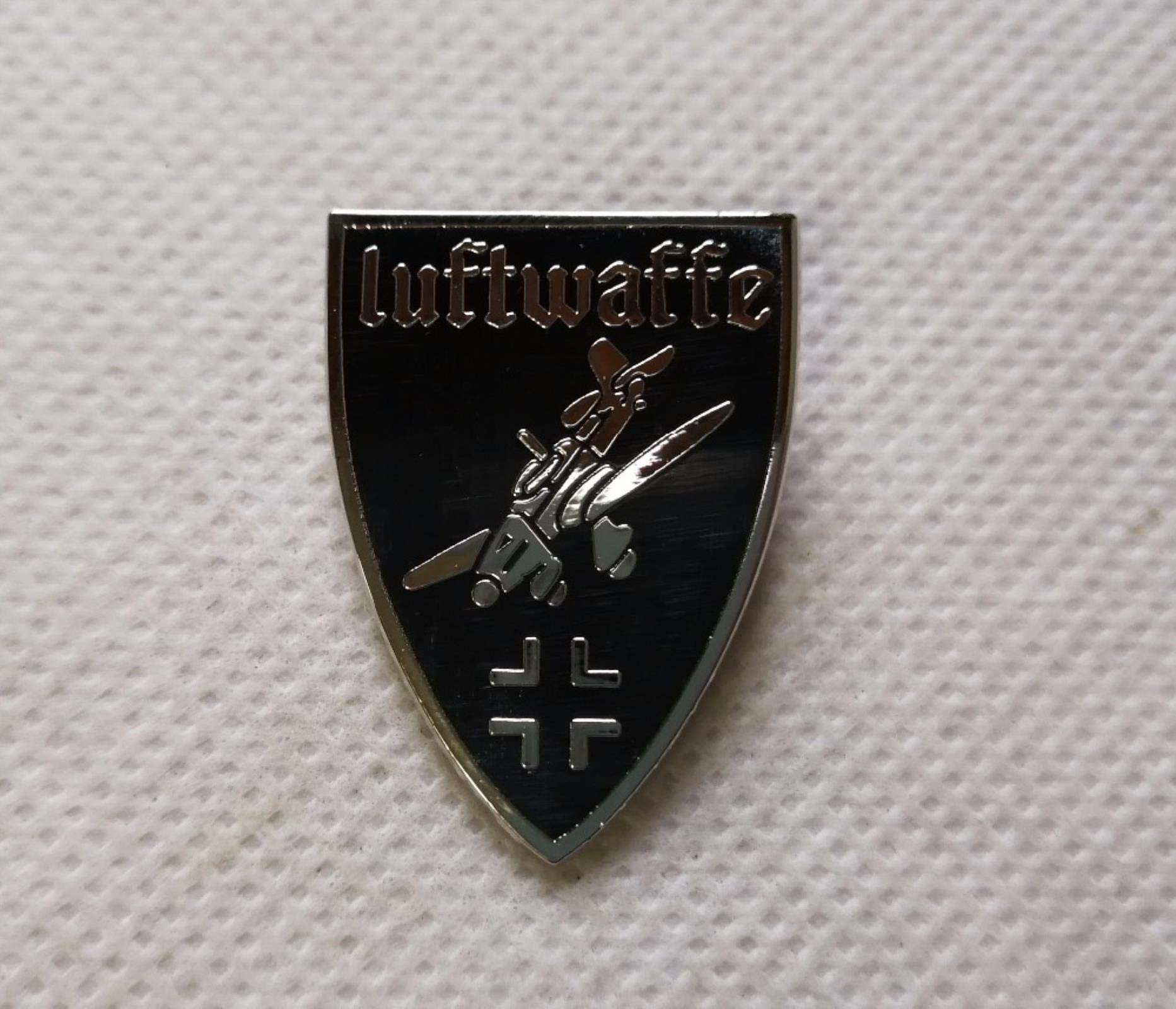 Wlty Black Wwii Ww2 German Luftwaffe Air Force Stuka Junkers Ju Pin Badge