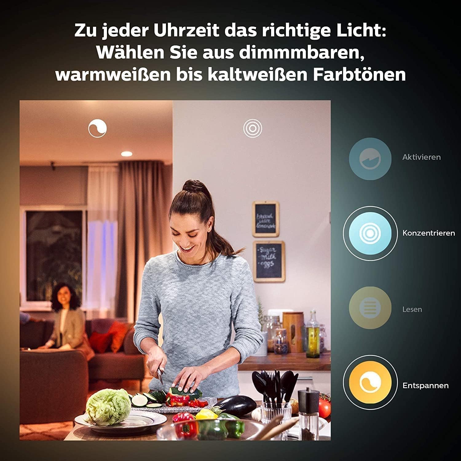 Philips Hue White E27 LED Glühbirne, 810lm, warmweiß, dimmbar, steuerbar via App, kompatibel mit Amazon Alexa (Echo, Echo Dot), 2er Pack, alte Generation