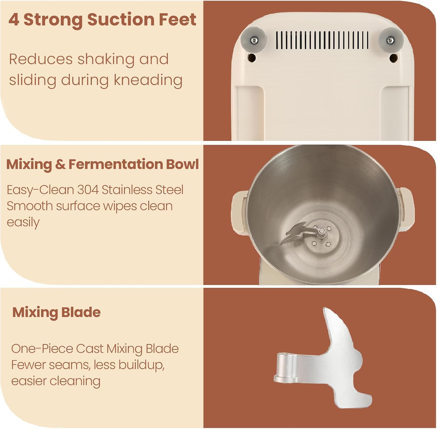 7.4Qt Electric Dough Maker Machine, Kneading & Fermentation Mixer thumbnail