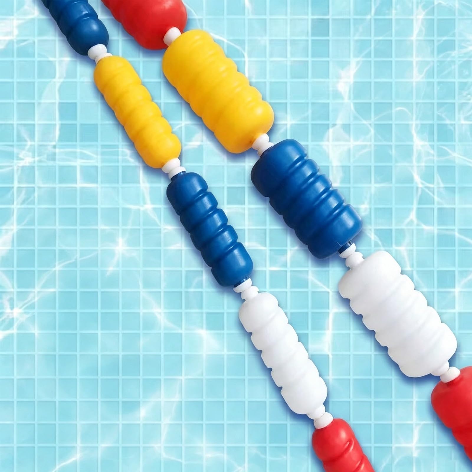 Corchera Piscina Multi-Medida con Flotadores, Cuerda de Seguridad y Línea Divisoria para Piscina de Jardín & Piscine Desmontable
