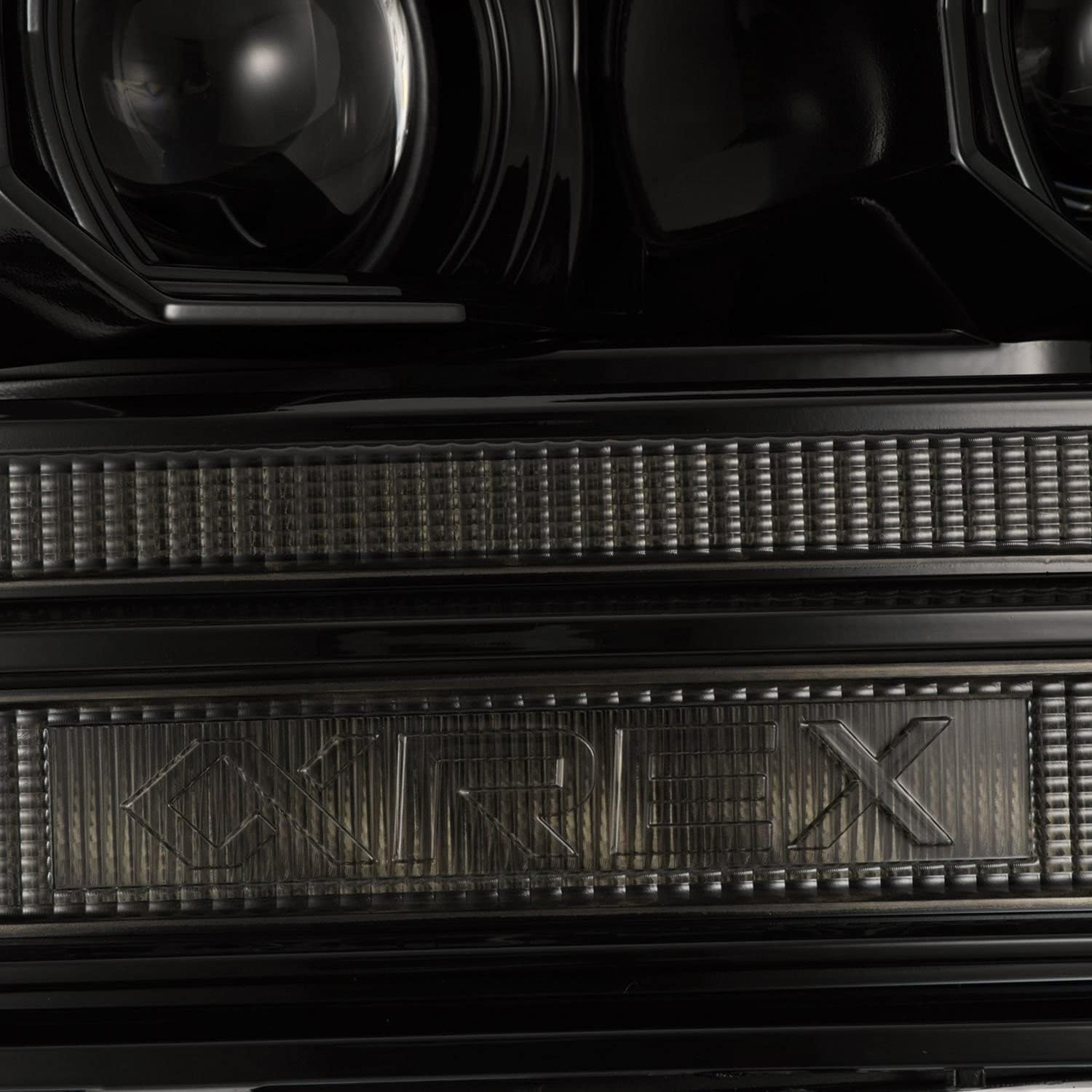 AlphaRex 09-18 RAM 1500 PRO-Series Proj Headlights Alpha-Black w/Sequential Signal & Top/Middle DRL (880563)