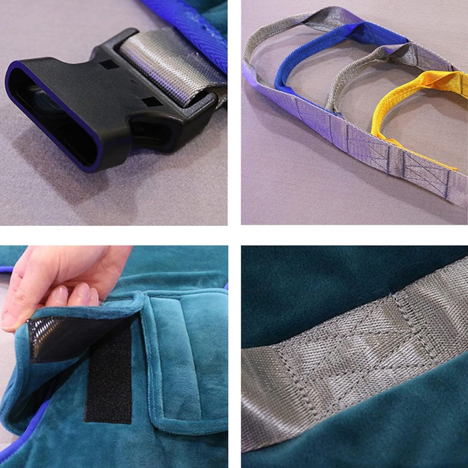 Grúa de Paciente Cinturón de traslado, cabestrillo de ayuda a la deambulación, para entrenamiento de pacientes en bipedestación y deambulación Utilizado con grúa o elevador de pacientes Reutilizable L