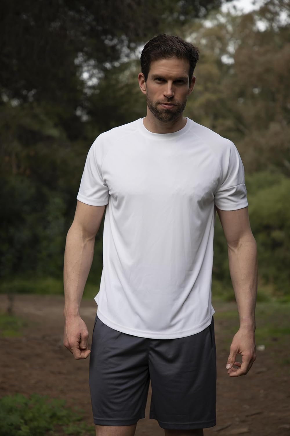 PINSPARK Mens 2 Pack UPF50+ Sun Protection Swim Surf Short Sleeve Athletic Shirts Rash Guard Quick Dry Performance Shirts - Image 2