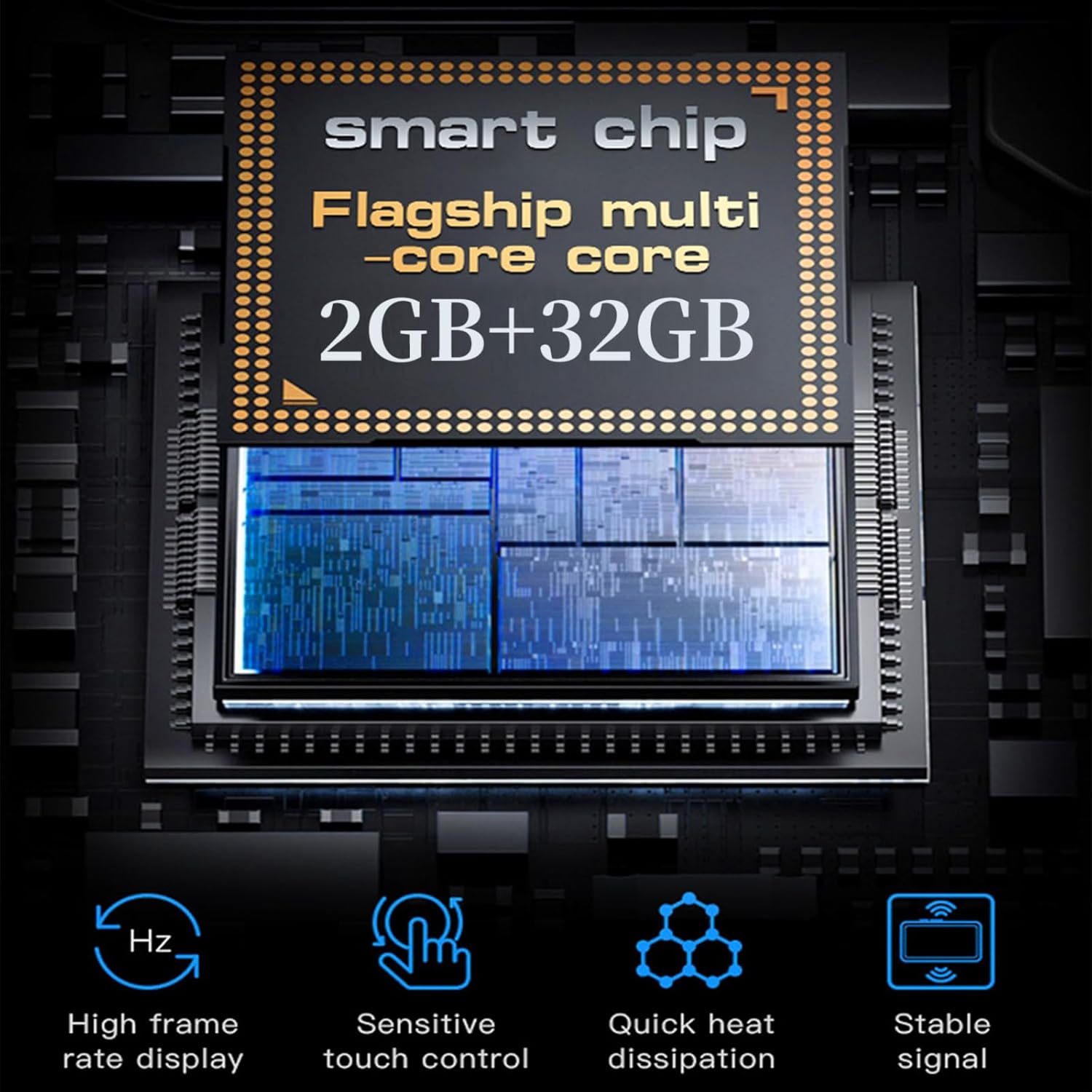 Mini Phone, 3.0 Inch Android Dual Camera Dual SIM, Mini Smartphone Unlocked, Face lD/WiFi/Bluetooth, Palm Phone for Kids, Student Pocket Cellphone,2GB +32GB (Far Sky Blue)